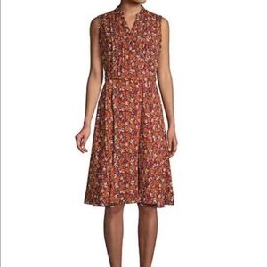 Nanette Lepore Floral Midi Dress - Red and White